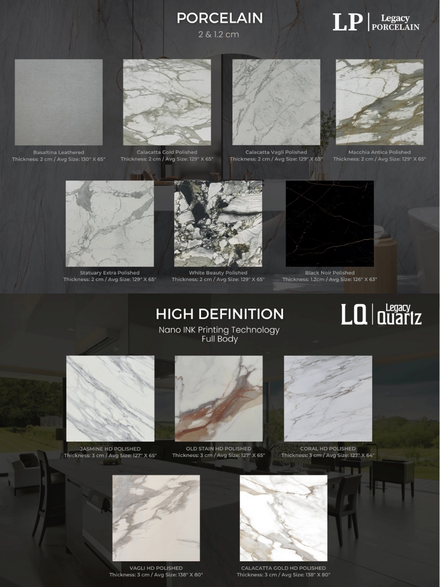 stonex porcelain quartz products